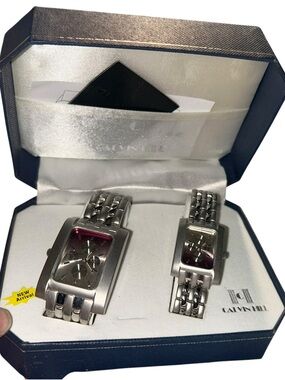 Calvin hill Stainless Steel Silver Tone Women's Watch - Rectangular Dial